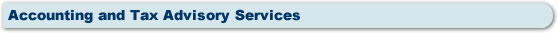 Accounting and Tax Advisory Services